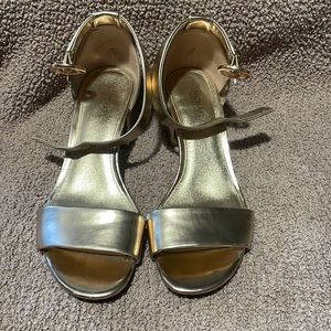 Authentic Michael Kors rose gold sandals